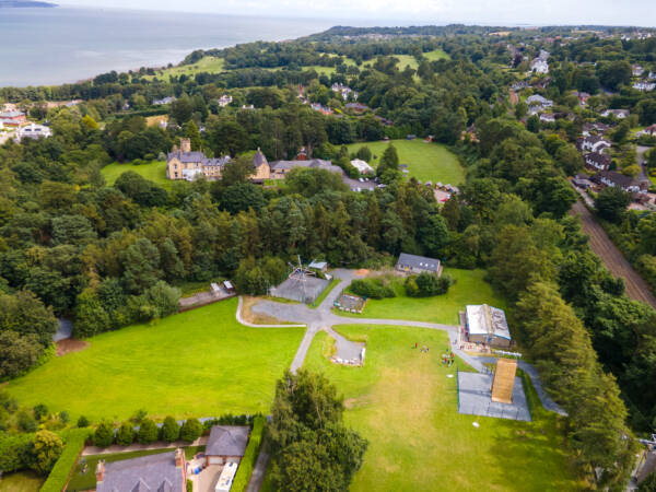 Aerial view of Lorne estate