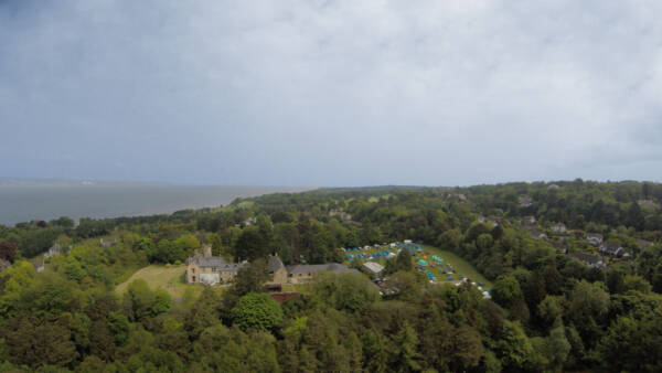 Aerial view of Lorne estate